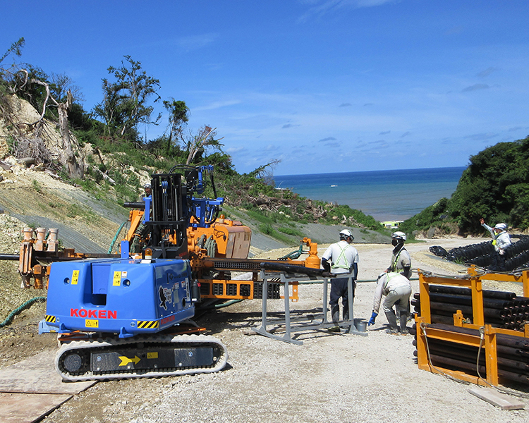 能登地震の復旧に向けた工事